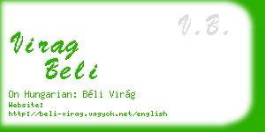 virag beli business card